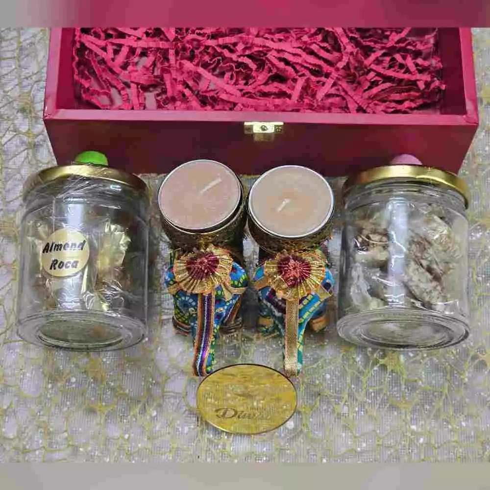 Luxury MDF Gift Box with Dry Fruits for Diwali Gifting in India